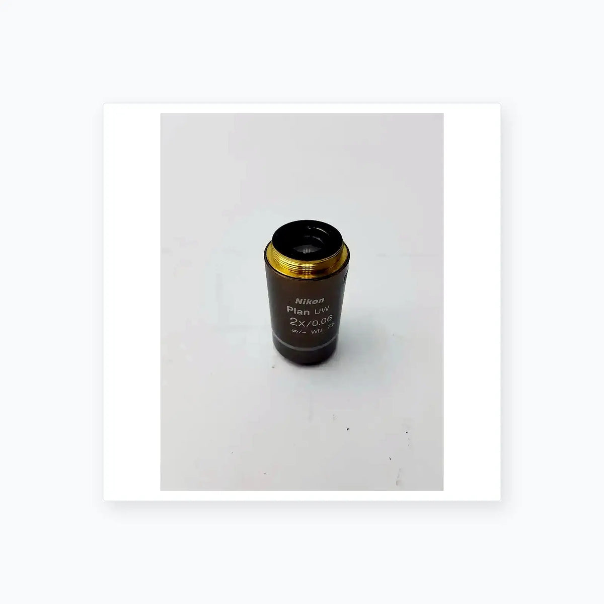 Nikon Plan UW 2x / 0.06 WD 7.5 Microscope Objective Lens Microscope Objective Lens, second-hand product photo 1