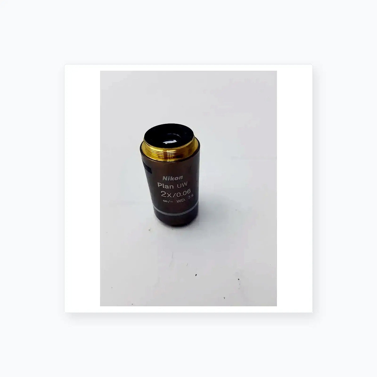 Nikon Plan UW 2x / 0.06 WD 7.5 Microscope Objective Lens Microscope Objective Lens, second-hand product photo 3