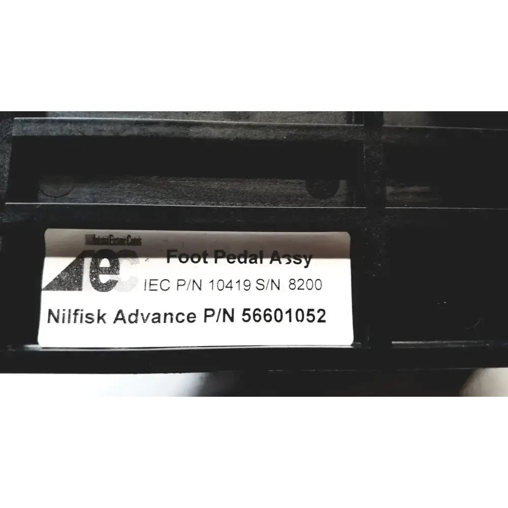 Nilfisk Advance P/N 56601052, IEC Foot Pedal Assy P/N 10419 S/N 8200 Foot Pedal Assembly, second-hand product photo 8