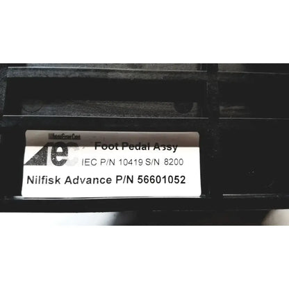 Nilfisk Advance P/N 56601052, IEC Foot Pedal Assy P/N 10419 S/N 8200 Foot Pedal Assembly, second-hand product photo 8