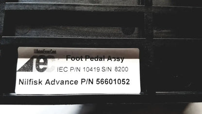 Nilfisk Advance P/N 56601052, IEC Foot Pedal Assy P/N 10419 S/N 8200 Foot Pedal Assembly, second-hand product photo 8