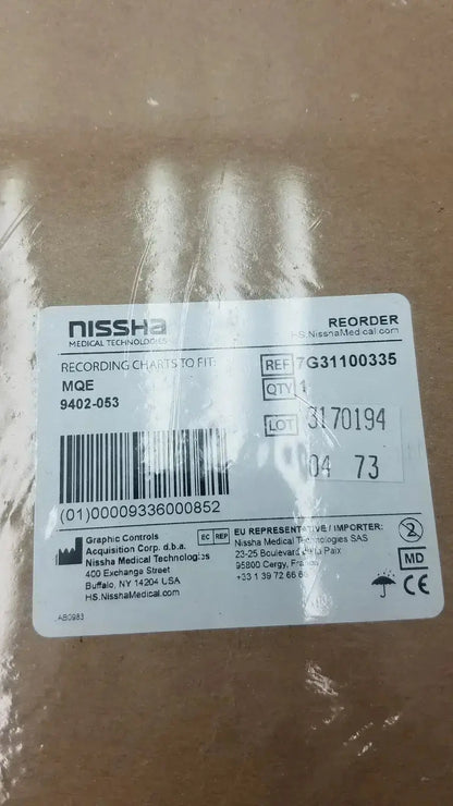 Nissha Medical Technologies Recording Charts To Fit MQE, 9402-053, 7G30729225 Recording Chart Paper, second-hand product photo 2