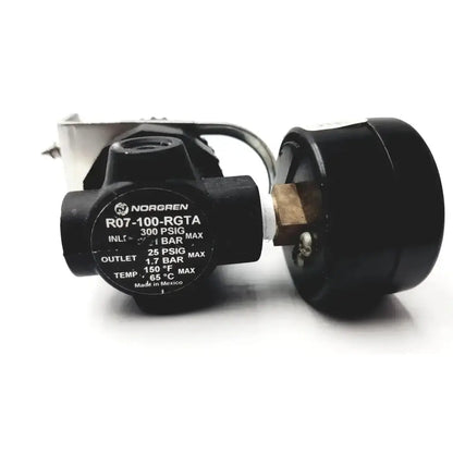 Norgren R07-100-RGKA Mini Pressure Regulator 1/8" Ports with Gauge Pressure Regulator, second-hand product photo 2