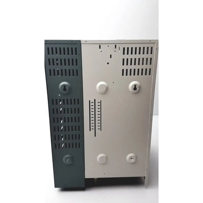 Beige and dark gray nortec humidifier nhtc industrial cabinet with ventilation panels and white knobs made in canada volts 208