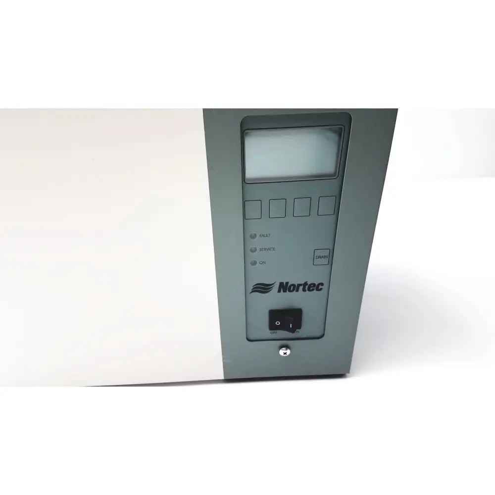 Gray nortec humidifier nhtc control panel with digital display and labeled buttons volts 208 made in canada untested
