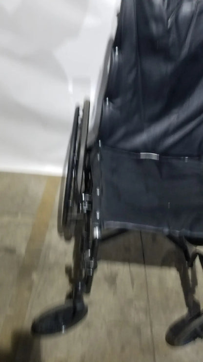Reuse Medical Equipment Nova Folding Manual Wheelchair - Lightweight Black Padded Comfort Seat Wheelchairs, second-hand product photo 10