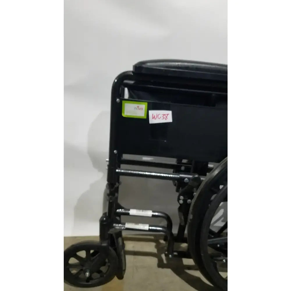 Reuse Medical Equipment Nova Folding Manual Wheelchair - Lightweight Black Padded Comfort Seat Wheelchairs, second-hand product photo 17