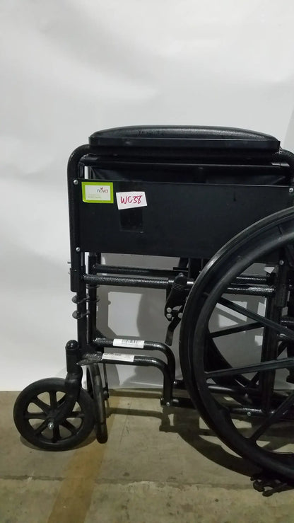Reuse Medical Equipment Nova Folding Manual Wheelchair - Lightweight Black Padded Comfort Seat Wheelchairs, second-hand product photo 18