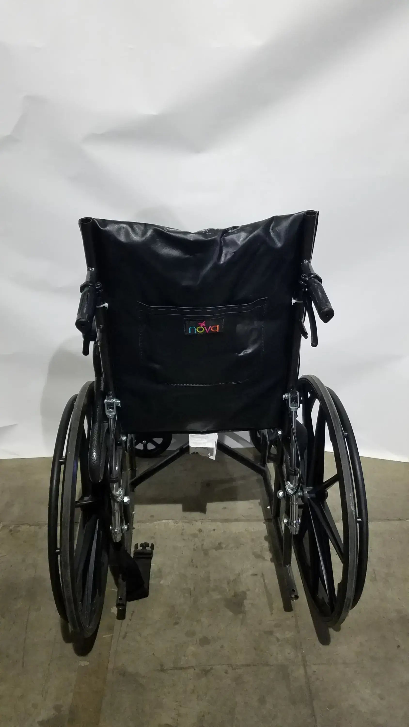 Reuse Medical Equipment Nova Folding Manual Wheelchair - Lightweight Black Padded Comfort Seat Wheelchairs, second-hand product photo 4