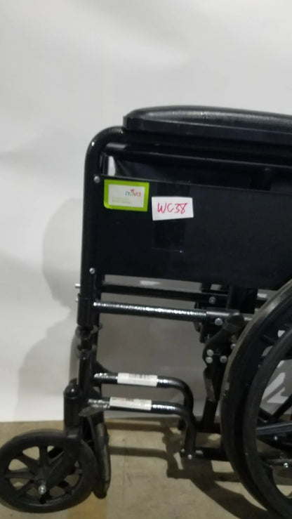 Reuse Medical Equipment Nova Folding Manual Wheelchair - Lightweight Black Padded Comfort Seat Wheelchairs, second-hand product photo 17