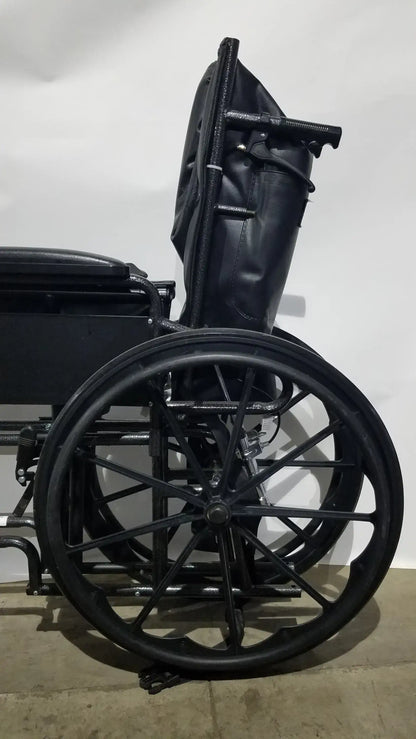 Reuse Medical Equipment Nova Folding Manual Wheelchair - Lightweight Black Padded Comfort Seat Wheelchairs, second-hand product photo 19