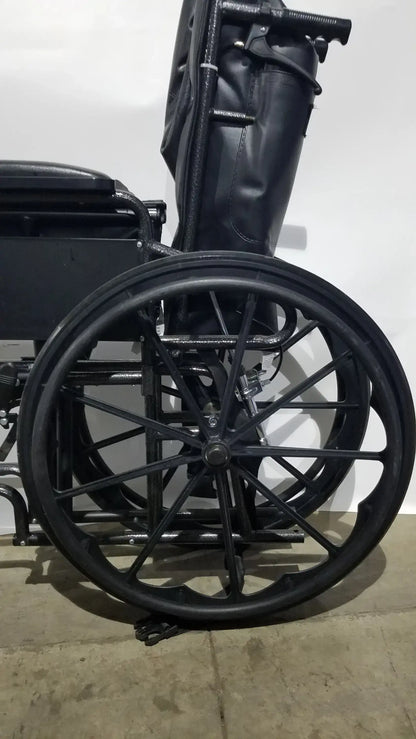 Reuse Medical Equipment Nova Folding Manual Wheelchair - Lightweight Black Padded Comfort Seat Wheelchairs, second-hand product photo 20