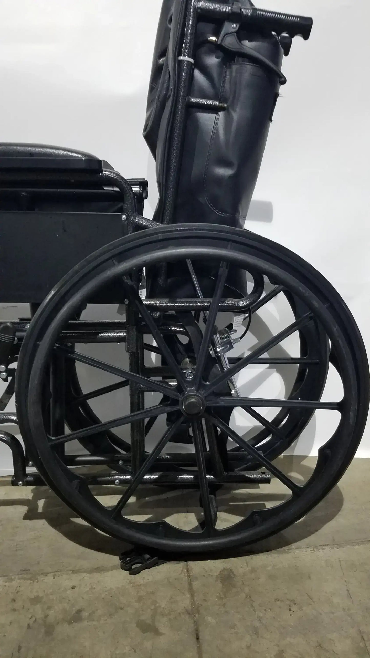 Reuse Medical Equipment Nova Folding Manual Wheelchair - Lightweight Black Padded Comfort Seat Wheelchairs, second-hand product photo 20
