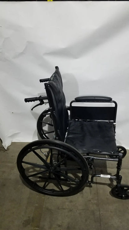 Reuse Medical Equipment Nova Folding Manual Wheelchair - Lightweight Black Padded Comfort Seat Wheelchairs, second-hand product photo 7
