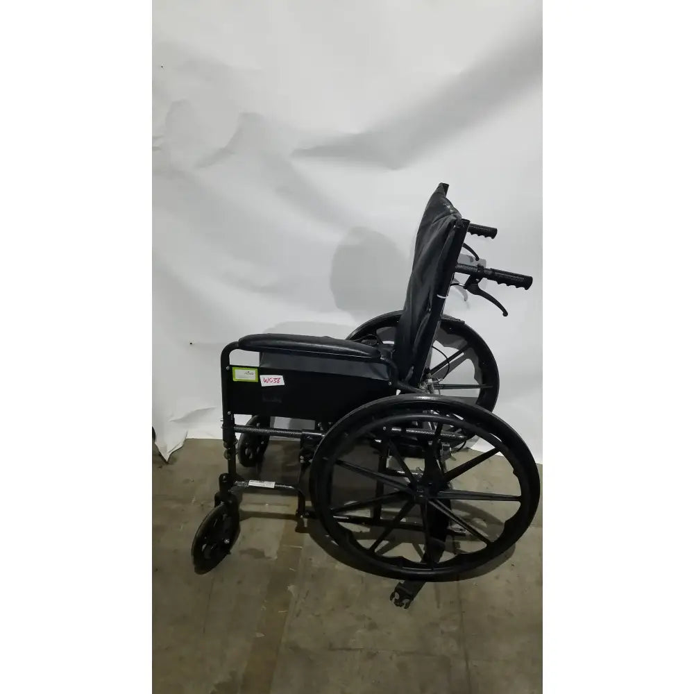 Reuse Medical Equipment Nova Folding Manual Wheelchair - Lightweight Black Padded Comfort Seat Wheelchairs, second-hand product photo 1