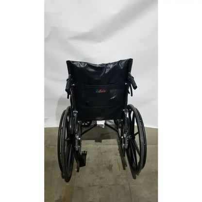 Reuse Medical Equipment Nova Folding Manual Wheelchair - Lightweight Black Padded Comfort Seat Wheelchairs, second-hand product photo 4