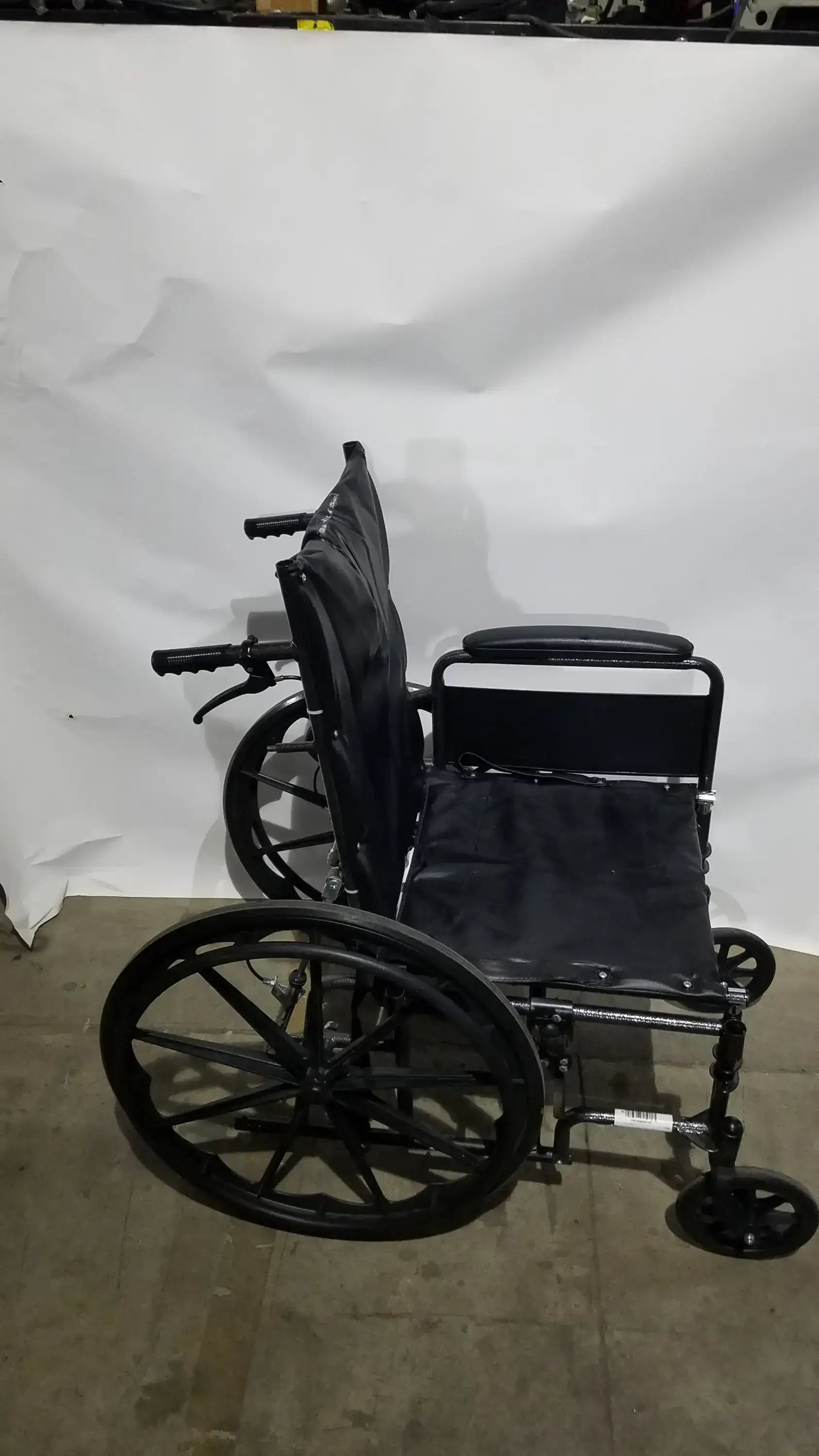 Reuse Medical Equipment Nova Folding Manual Wheelchair - Lightweight Black Padded Comfort Seat Wheelchairs, second-hand product photo 6