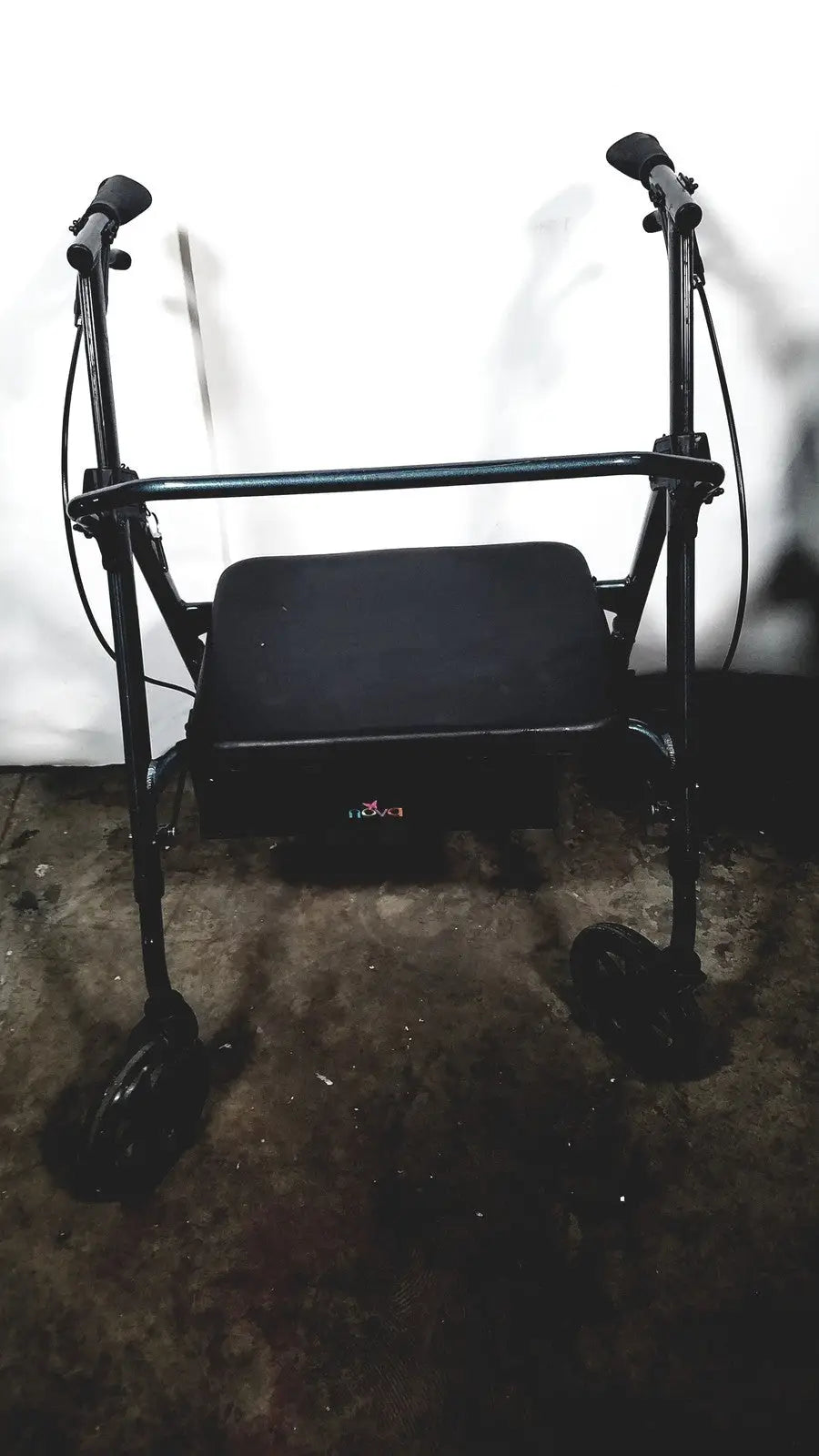Reuse Medical NOVA Lightweight Transport Chair, 300lbs Capacity, 12” Rear Wheels Walkers & Canes, second-hand product photo 1