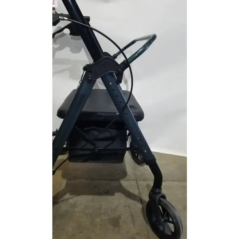 Reuse Medical Equipment Nova Rolling Walker for Seniors, 4-Wheel Rollator with Seat, Black Walkers, second-hand product photo 4