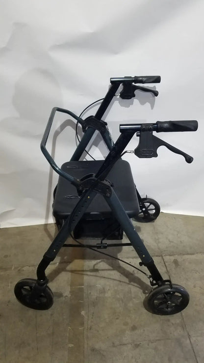 Reuse Medical Equipment Nova Rolling Walker for Seniors, 4-Wheel Rollator with Seat, Black Walkers, second-hand product photo 12