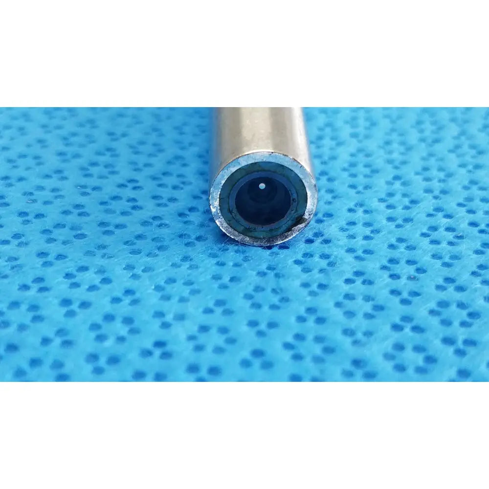 Metallic cylindrical end cap with a dark lens for novadaq sc9104 autoclavable laparoscope endoscope