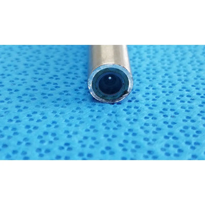 Metallic cylindrical end cap with a dark lens for novadaq sc9104 autoclavable laparoscope endoscope