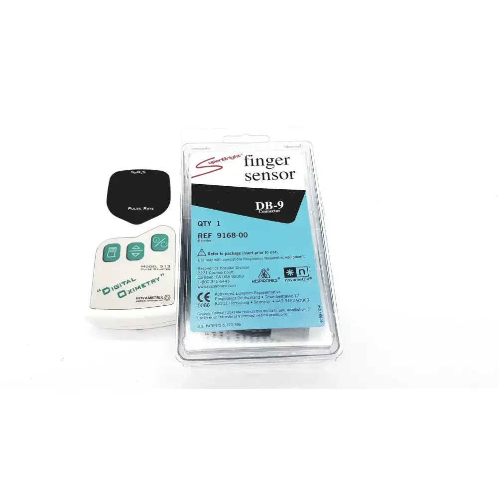 Novametrix Model 512 Digital Pulse Oximeter With Finger Sensor DB-9 Connector Pulse Oximeter, second-hand product photo 1