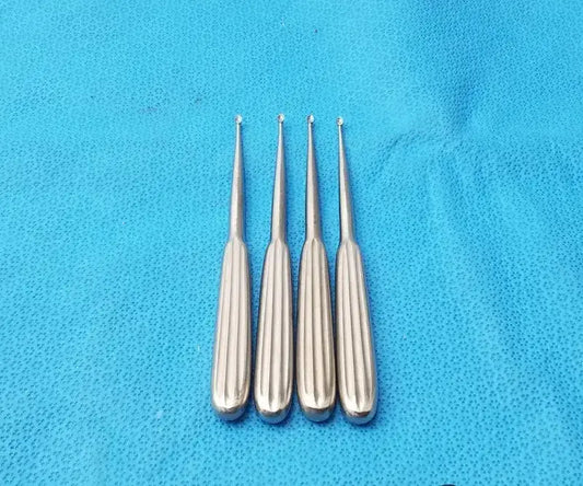 Novosurgical 433-12 Spratt Bone Curette Stainless Surgical Orthopedic - Lot of 4 Bone Curette, second-hand product photo 1
