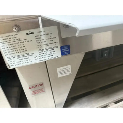 NuAire NU-629-400 Class II Type A2 Biological Safety Cabinet Biological Safety Cabinet, as-is (for parts) product photo 2