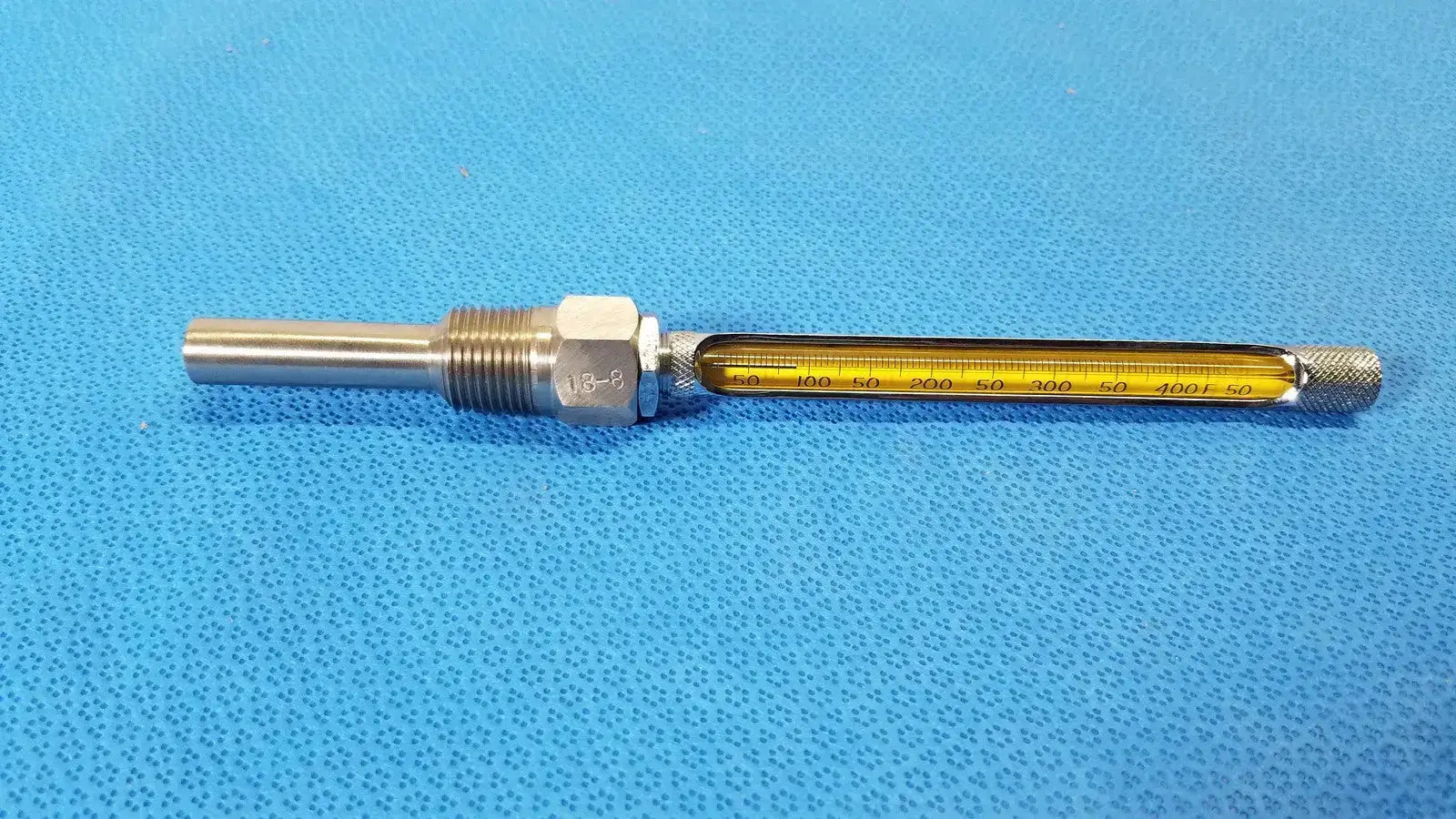 Nurnberg Glass Thermometer 0 to 200°C / 50 to 400°F Dual Scale Laboratory Laboratory Thermometer, second-hand product photo 1