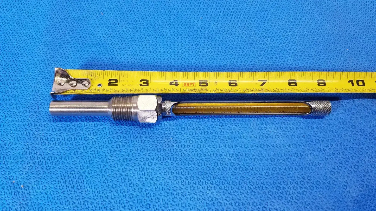 Nurnberg Glass Thermometer 0 to 200°C / 50 to 400°F Dual Scale Laboratory Laboratory Thermometer, second-hand product photo 4