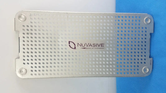 Reuse Medical NuVasive 8801330 Perforated Aluminum Surgical Instrument Tray Lid Replacement Sterilization Trays & Cases, second-hand product photo 1