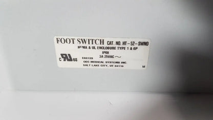 OEC Medical HT-52-SWNO HT-52-SW Foot Switch Foot Switch, as-is (for parts) product photo 5
