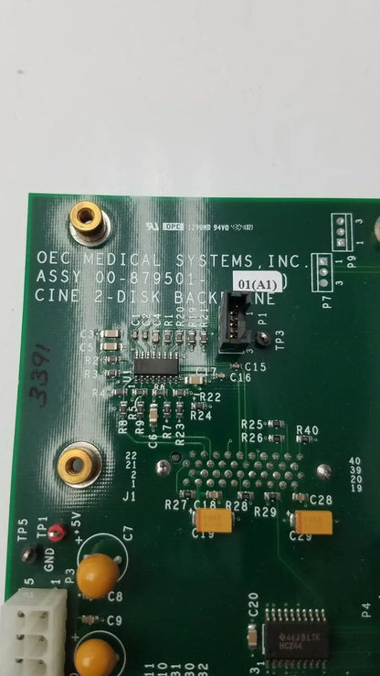 OEC Syste Assy 00-879501-01 (A1) Cine 2-Disk Back Plane Medical Equipment Part, second-hand product photo 14