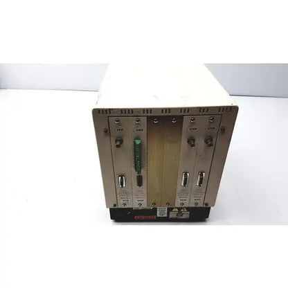 Metallic gray oem esa coulochem ii electrochemical detector model 5200a with green indicator lights and multiple ports