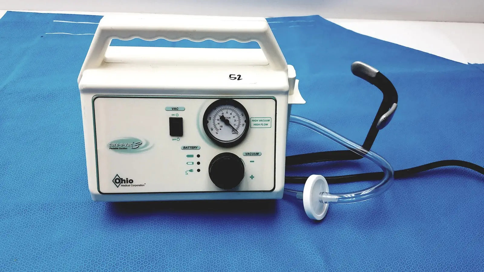 Reuse Medical Ohio Care-E-VAC 3 Portable Suction Pump Medical Unit Other Healthcare, Lab & Dental, second-hand product photo 1
