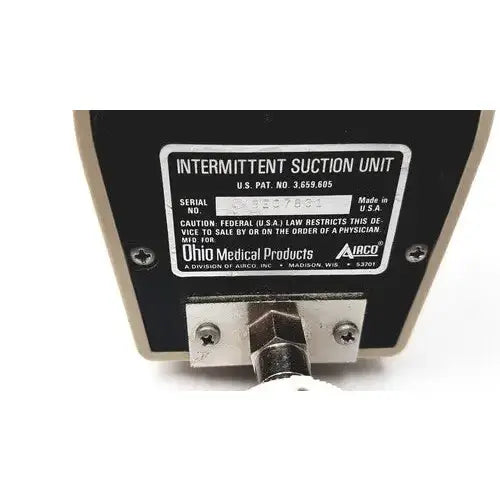 Ohio Medical Airco Intermittent Suction Vacuum Regulator Unit Wall Mt 0-200 mmHg Suction Regulator, second-hand product photo 7