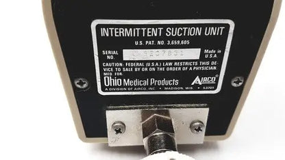 Ohio Medical Airco Intermittent Suction Vacuum Regulator Unit Wall Mt 0-200 mmHg Suction Regulator, second-hand product photo 7