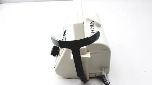 Beige ohio medical care-e-vac 3 portable suction device with black plastic handle and cable for medical use