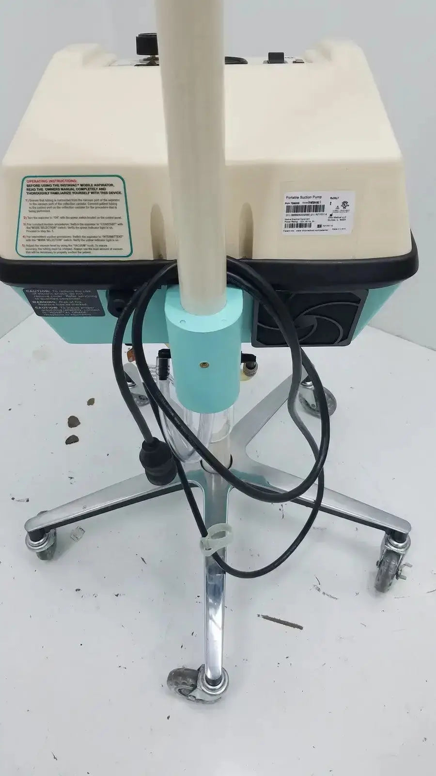 Ohio Medical Instavac l Portable Suctiion Pump With Stand Portable Suction Pump, second-hand product photo 4