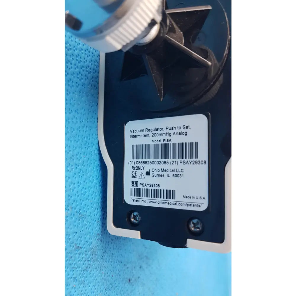 Ohio Medical PISA Intermittent Suction Unit Vacuum Regulator - Intermittent Suction Unit Vacuum Regulator
