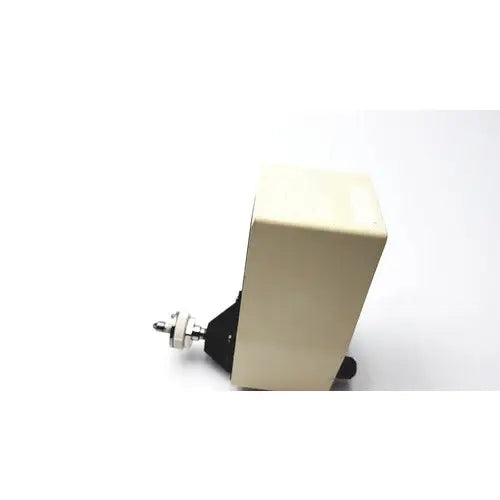 Beige rectangular ohio medical products intermittent suction unit with black mounting bracket and metallic connector