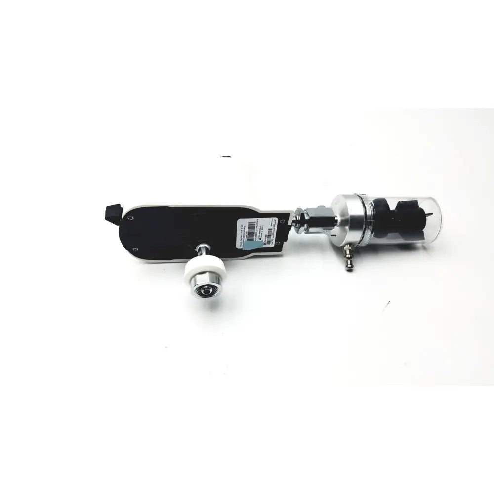 Silver and black industrial torque wrench with transparent housing for internal parts in ohio vacuum regulator model PISA