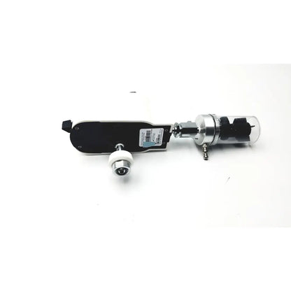 Silver and black industrial torque wrench with transparent housing for internal parts in ohio vacuum regulator model PISA