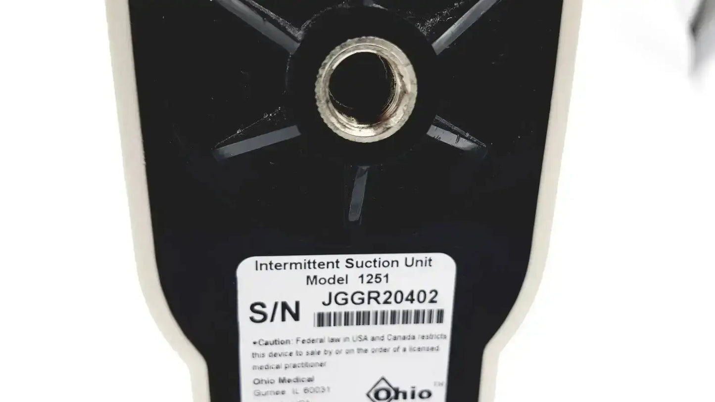 Ohio Medical Ohmeda/Ohio Medical Intermittant Suctiion Regulator Unit Model 1251 Suction Regulator, as-is (for parts) product photo 13
