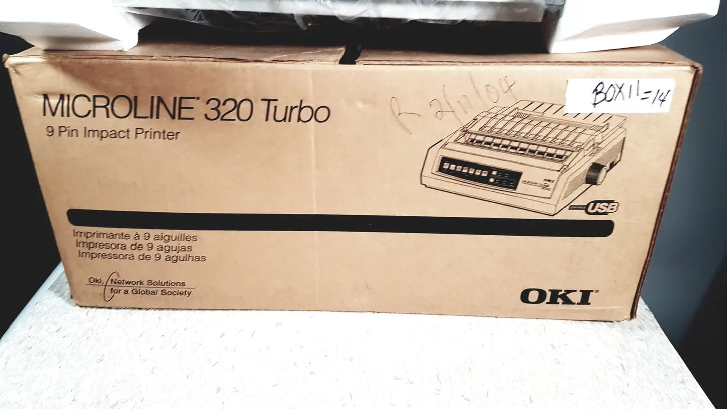 OKI Microline 320 Turbo 9 Pin Impact Printer Impact Printer, second-hand product photo 4