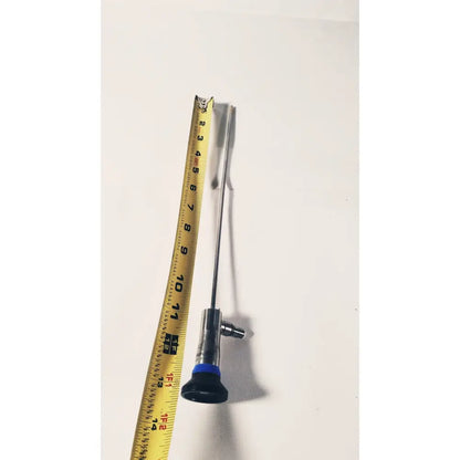 Stainless steel olympus a1931a autoclavable 4mm 12° telescope with blue and black handle and slender shaft
