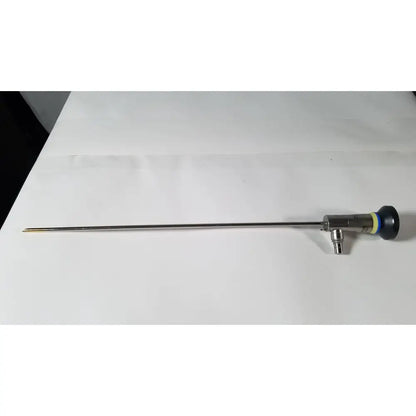 Silver surgical endoscope with black and yellow handle olympus a1933a 4mm 70 degree scope for precise visualization
