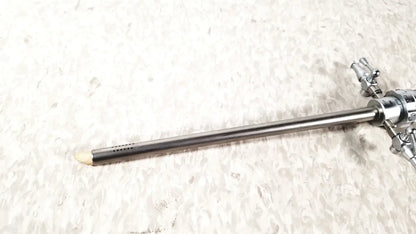 Silver surgical retractor with polished metallic finish and articulated joints for olympus a2181 endoscope sheath 27fr