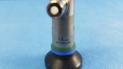 Silver metallic autoclave probe with black rubber base and green-blue ring accents for compatible Olympus cystoscopic systems a22000a